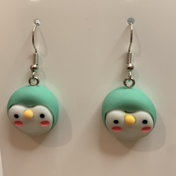 Penguin Earring, Silly Animal Earring, Gift Idea, Penguin Charm, Penguin Jewelry - Picture 6 of 7